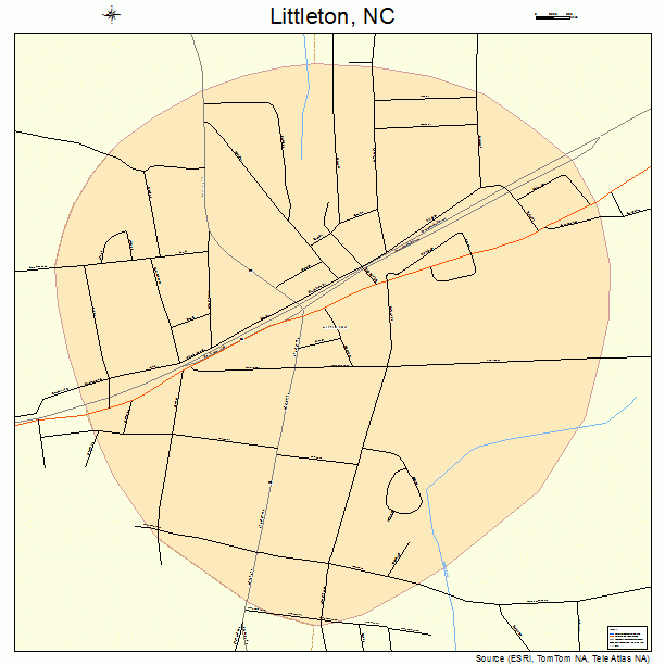 Littleton, NC street map