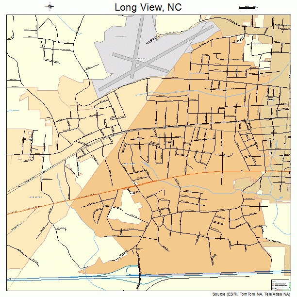 Long View, NC street map
