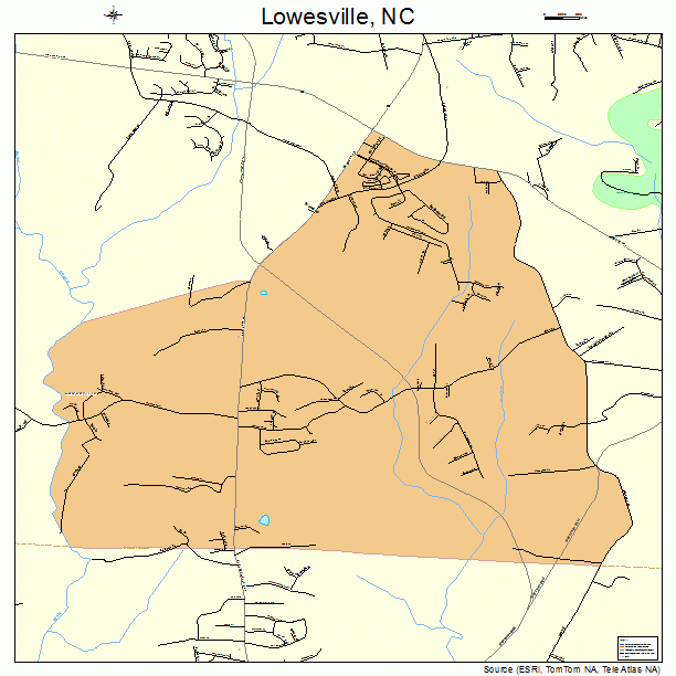 Lowesville, NC street map