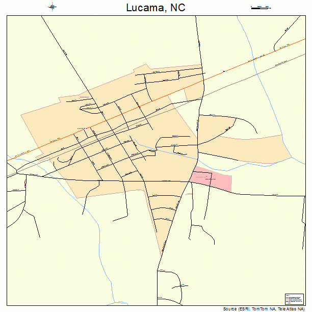 Lucama, NC street map