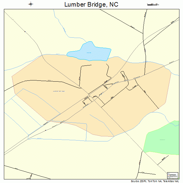 Lumber Bridge, NC street map