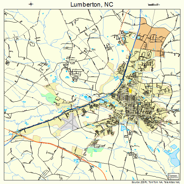 Lumberton, NC street map