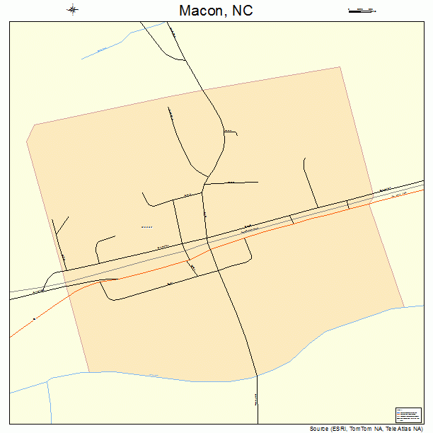 Macon, NC street map