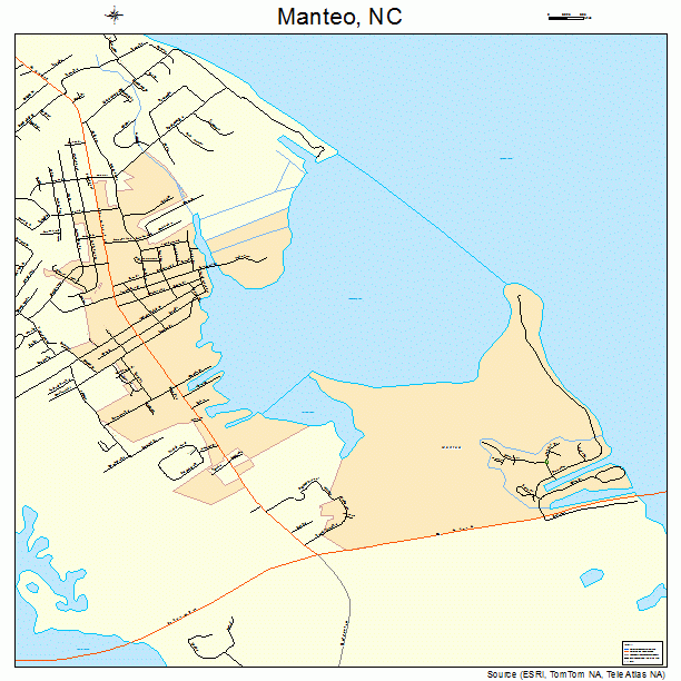 Manteo, NC street map
