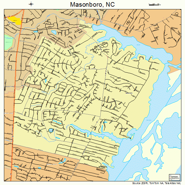 Masonboro, NC street map