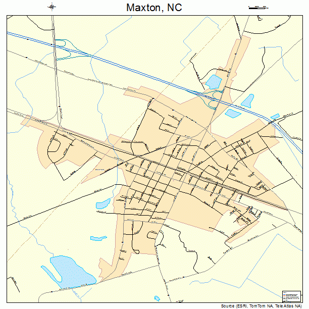 Maxton, NC street map