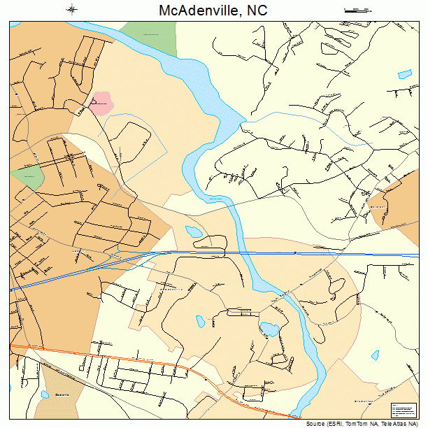 McAdenville, NC street map