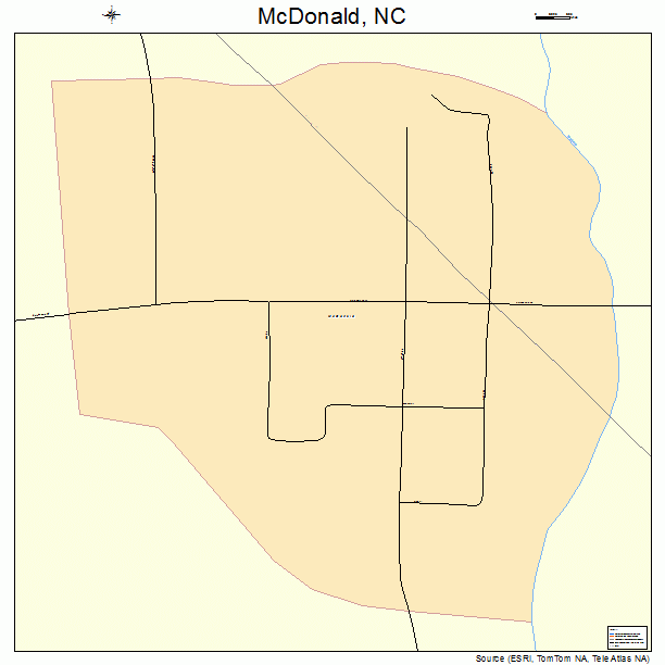 McDonald, NC street map