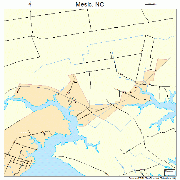 Mesic, NC street map