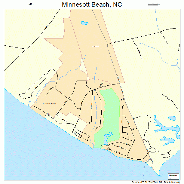 Minnesott Beach, NC street map