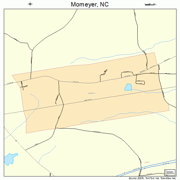Momeyer, NC street map