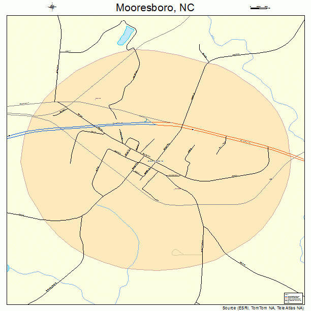 Mooresboro, NC street map
