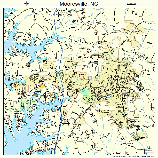 Mooresville, NC street map