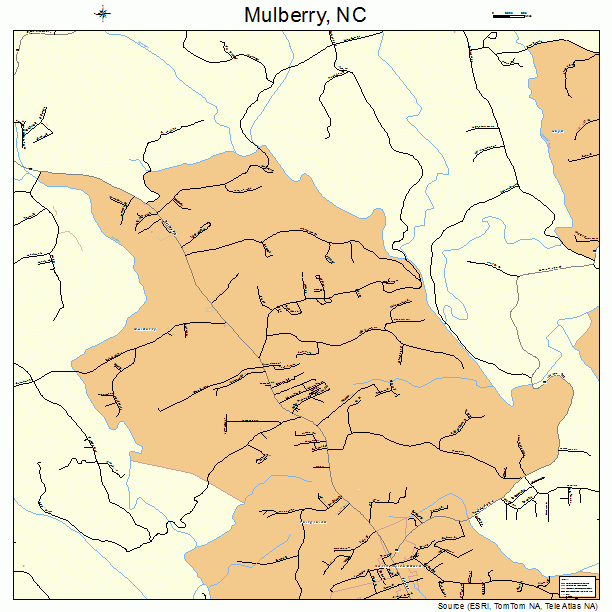 Mulberry, NC street map