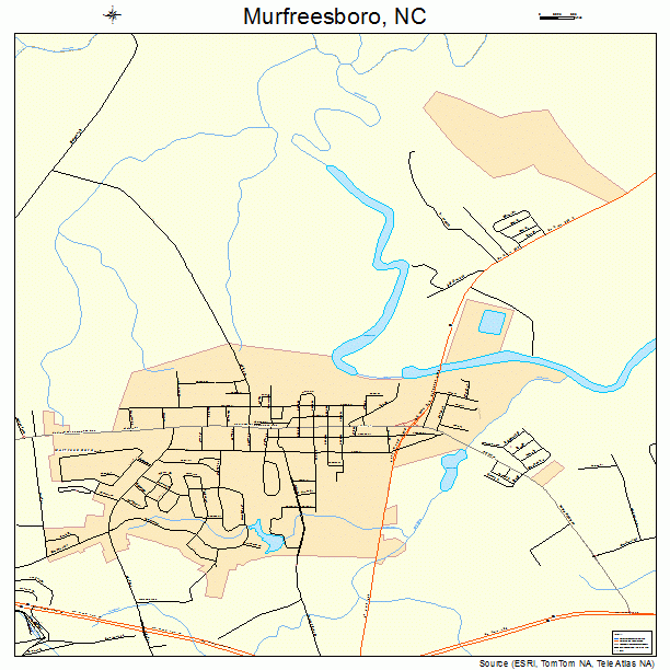 Murfreesboro, NC street map
