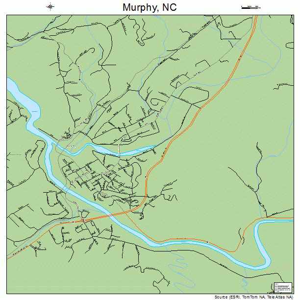 Murphy, NC street map