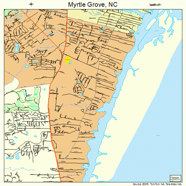 Myrtle Grove, NC street map