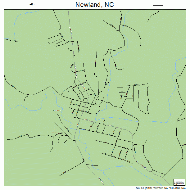 Newland, NC street map