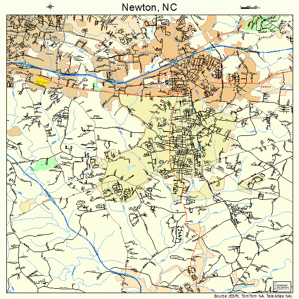 Newton, NC street map