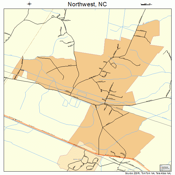 Northwest, NC street map