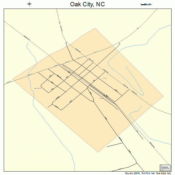 Oak City, NC street map