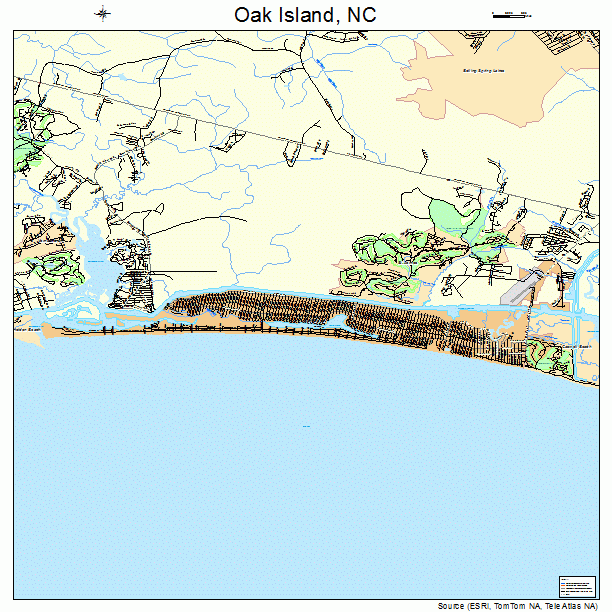 Oak Island, NC street map