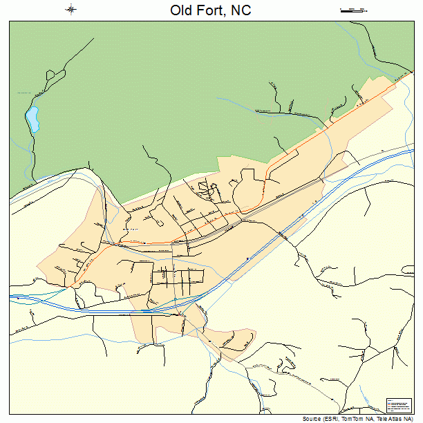 Old Fort, NC street map