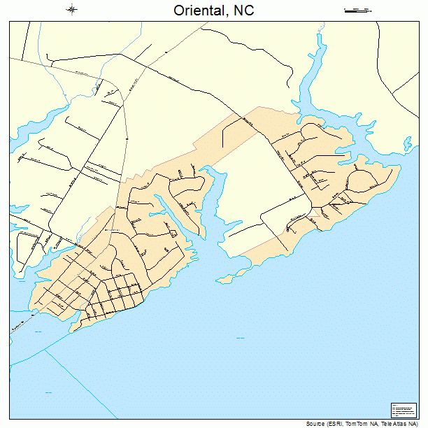 Oriental, NC street map