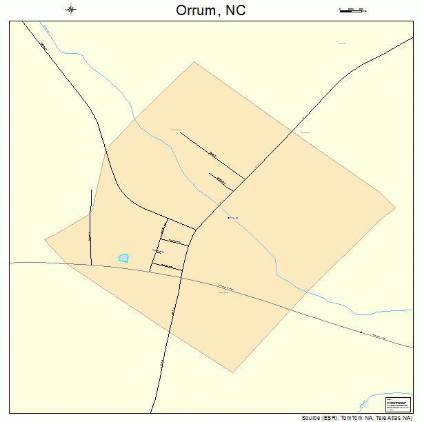 Orrum, NC street map