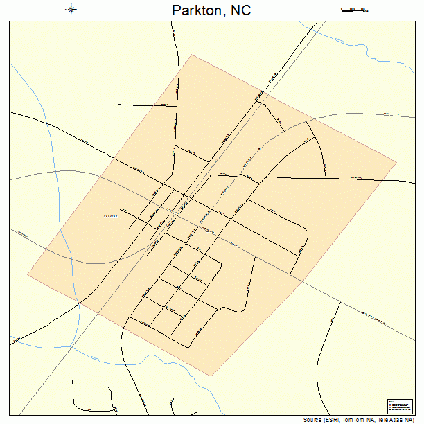 Parkton, NC street map