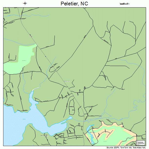 Peletier, NC street map