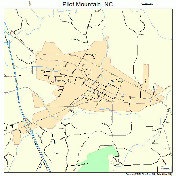 Pilot Mountain, NC street map