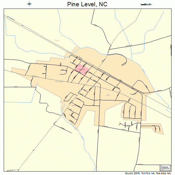 Pine Level, NC street map