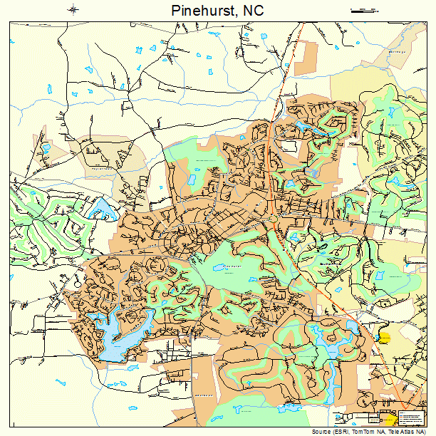 Pinehurst, NC street map