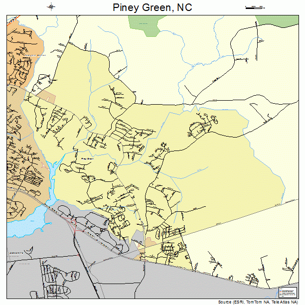 Piney Green, NC street map