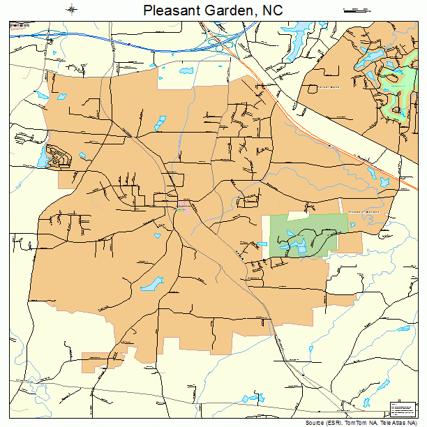 Pleasant Garden, NC street map