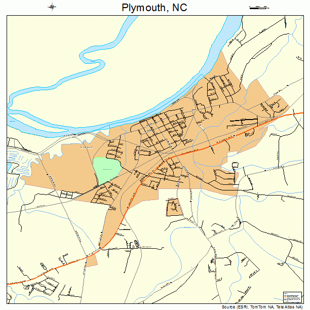 Plymouth, NC street map