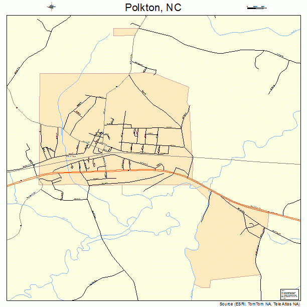 Polkton, NC street map