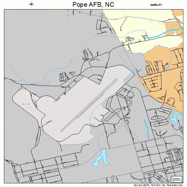 Pope AFB, NC street map