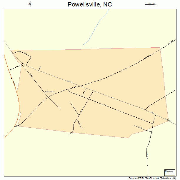 Powellsville, NC street map