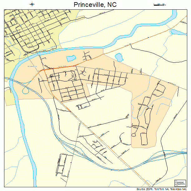 Princeville, NC street map