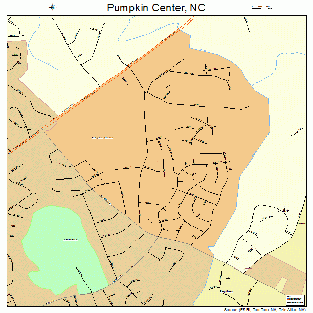 Pumpkin Center, NC street map