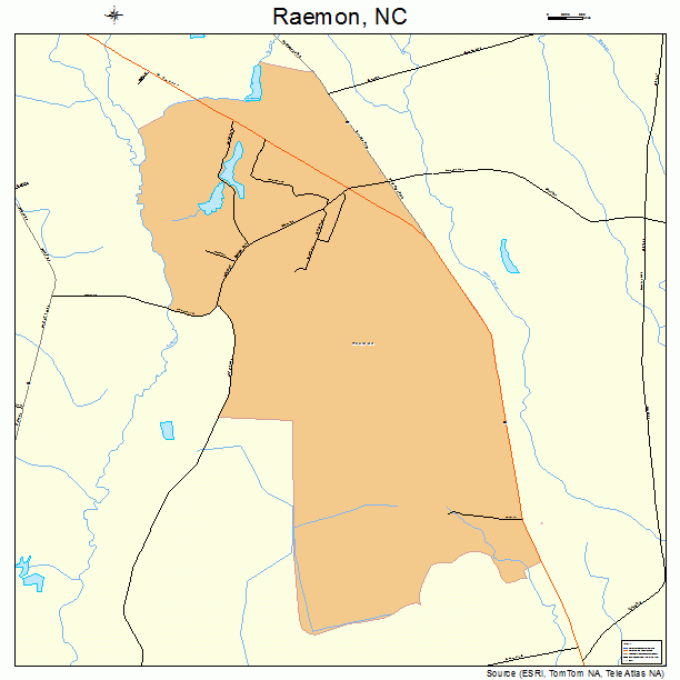 Raemon, NC street map
