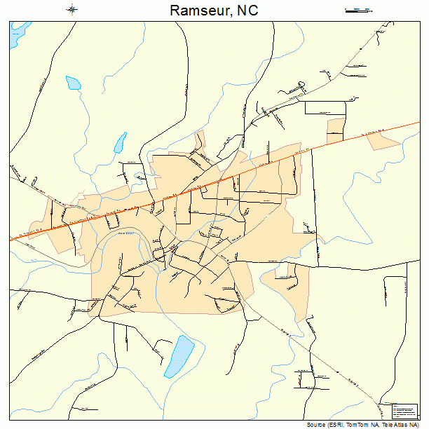 Ramseur, NC street map