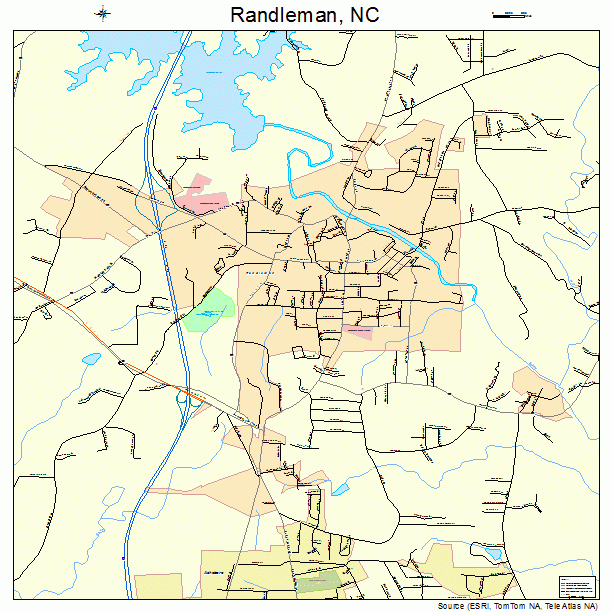 Randleman, NC street map