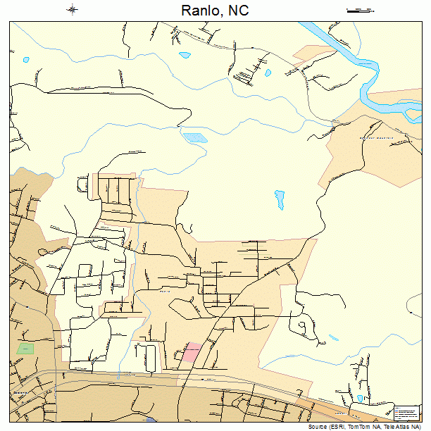 Ranlo, NC street map