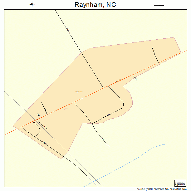 Raynham, NC street map