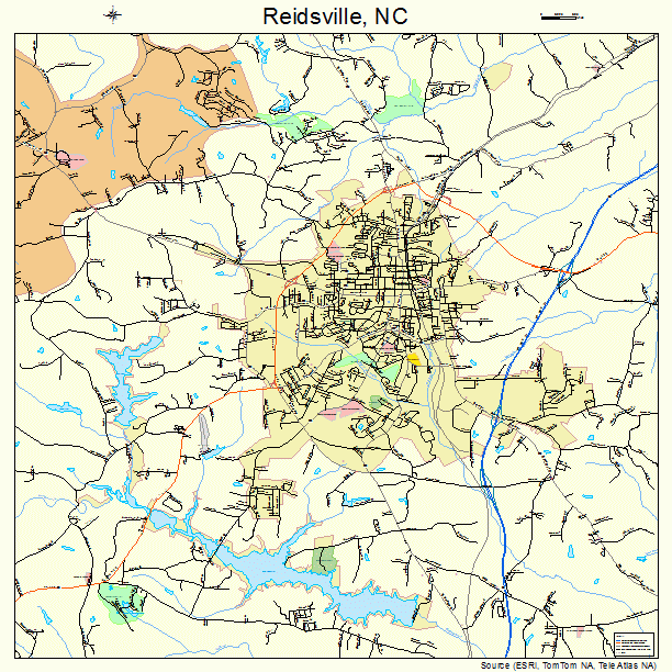 Reidsville, NC street map