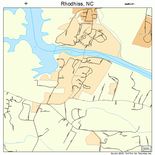 Rhodhiss, NC street map