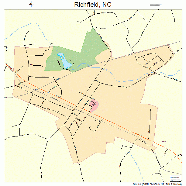 Richfield, NC street map